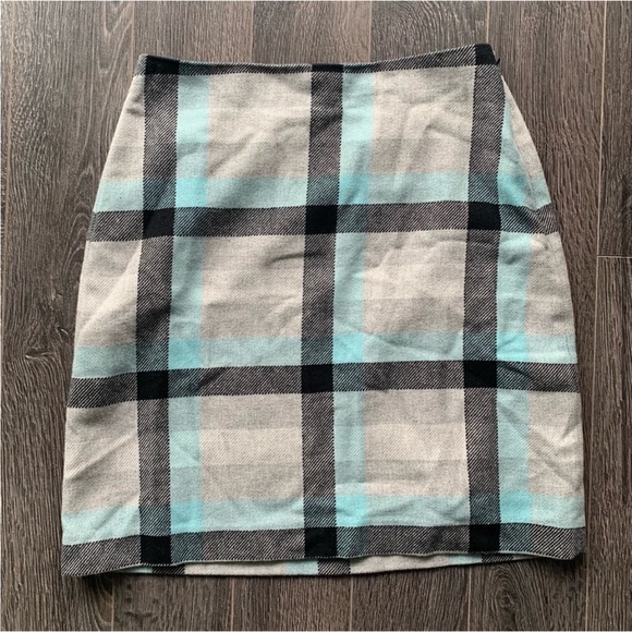 NWT Talbots Plaid A-Line Skirt - Picture 7 of 8